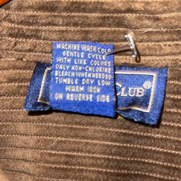 Charter Club Brown Corduroy Shacket W/ Suede Collar & 2 Front Pockets - Size S - Picture 7 of 7